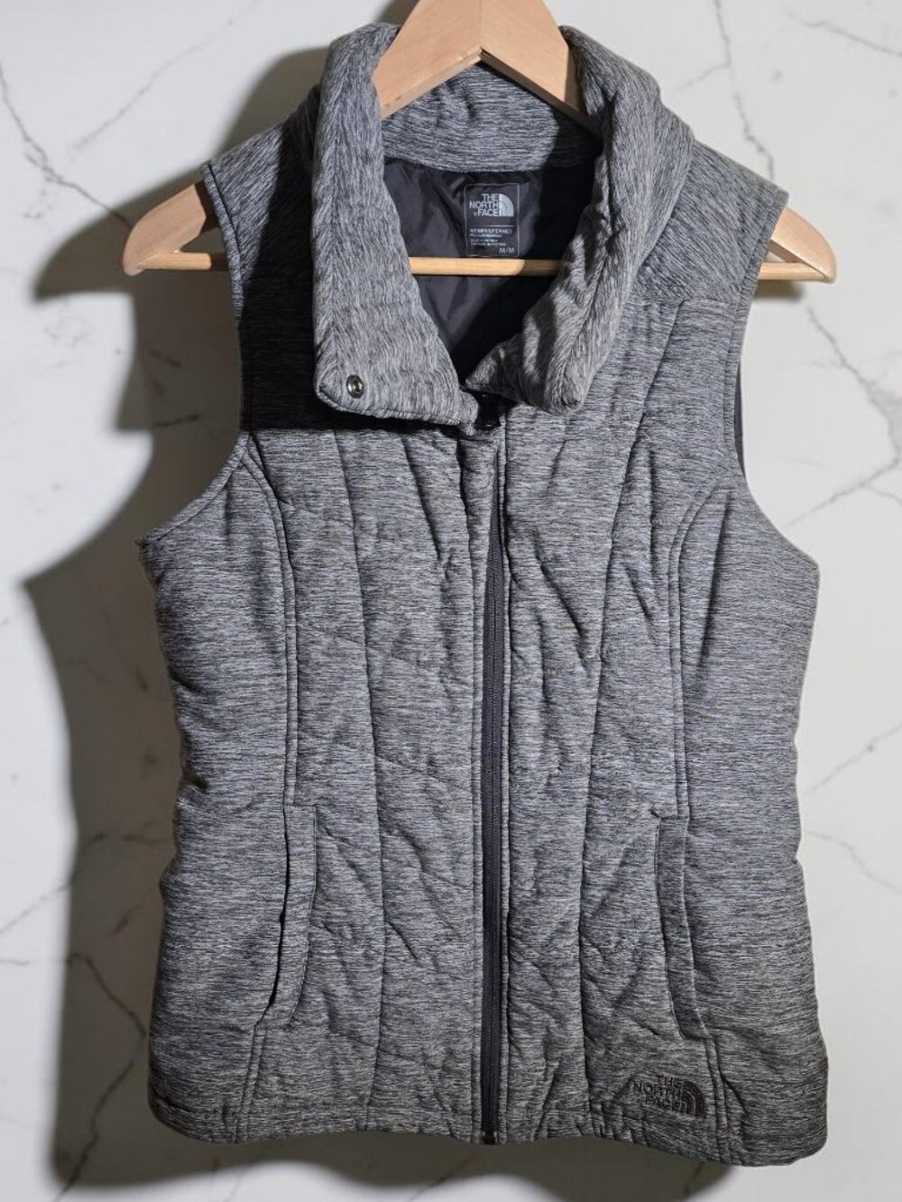 EUC The North Face Heather Grey Pseudio Vest Size Medium